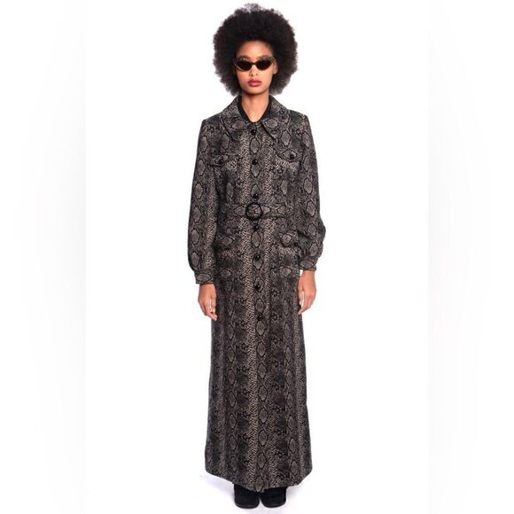 New Free People Anna Sui Serpent’s Shimmer Coat - Picture 3 of 10